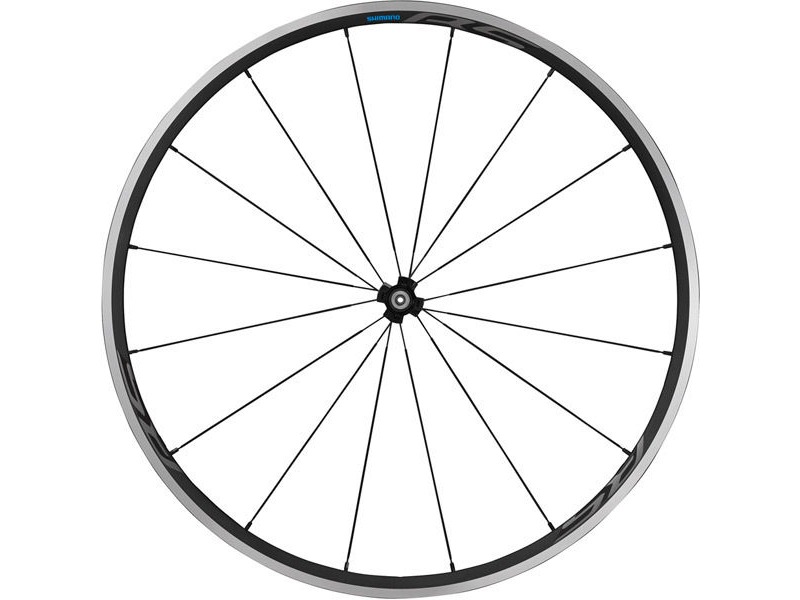 Shimano Wheels WH-RS300 clincher wheel, 100 mm Q/R axle, front, black click to zoom image