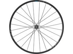 Shimano Wheels WH-RS370 tubeless compatible clincher wheel, 12 x 100 mm thru axle, front, black 