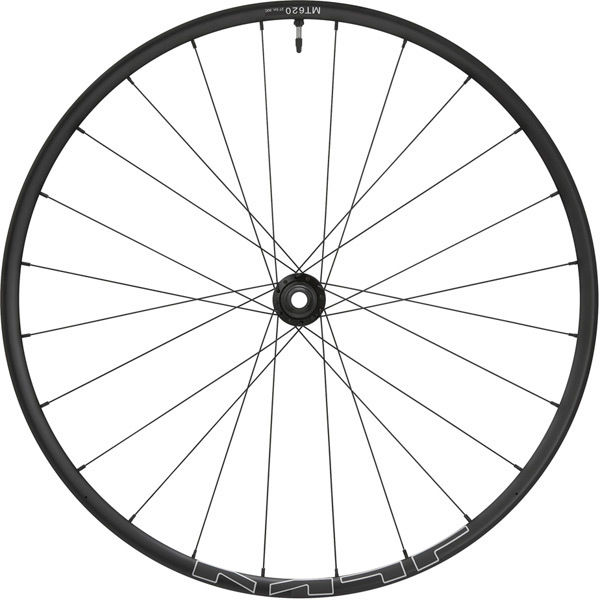 Shimano Wheels WH-MT620 tubeless compatible 27.5 in, 15 x 110 mm axle, front, black click to zoom image