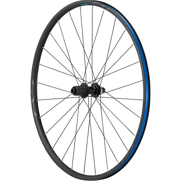 Shimano Wheels WH-RS171 700C wheel, 10/11-speed, 12x142mm E-thru, Center Lock disc, black, rear click to zoom image