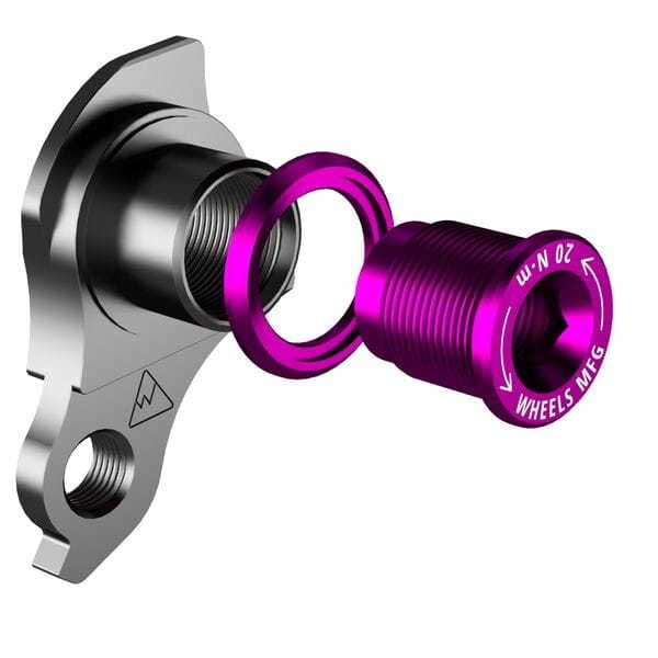 Wheels Manufacturing Replaceable Derailleur Hanger / Dropout 404-7 - Purple Bolt click to zoom image
