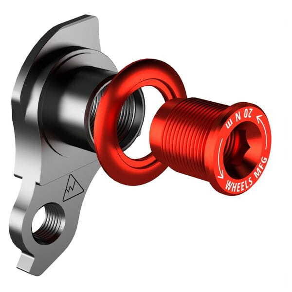 Wheels Manufacturing Replaceable Derailleur Hanger / Dropout 487-1 - Red Bolt click to zoom image