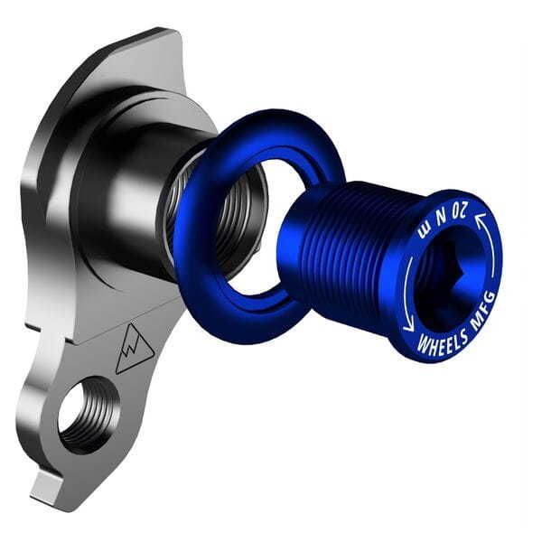 Wheels Manufacturing Replaceable Derailleur Hanger / Dropout 487-6- Blue Bolt click to zoom image