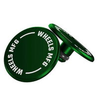 Wheels Manufacturing Thru-axle Caps Green