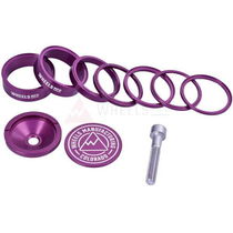 Wheels Manufacturing Pro StackRight Headset Spacer Kit - Purple