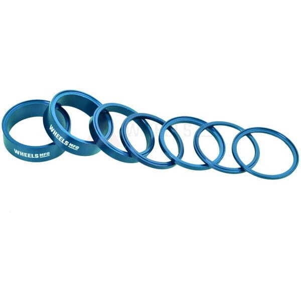 Wheels Manufacturing StackRight Headset Spacer Kit - Teal click to zoom image