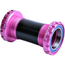 Wheels Manufacturing BSA Threaded Frame ABEC-3 Bearings For 30mm Cranks - Pink