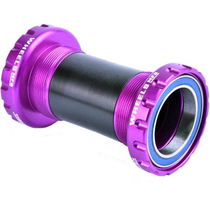 Wheels Manufacturing BSA Threaded Frame ABEC-3 Bearings For 30mm Cranks - Purple