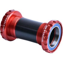 Wheels Manufacturing BSA Threaded Frame ABEC-3 Bearings For 30mm Cranks - Red