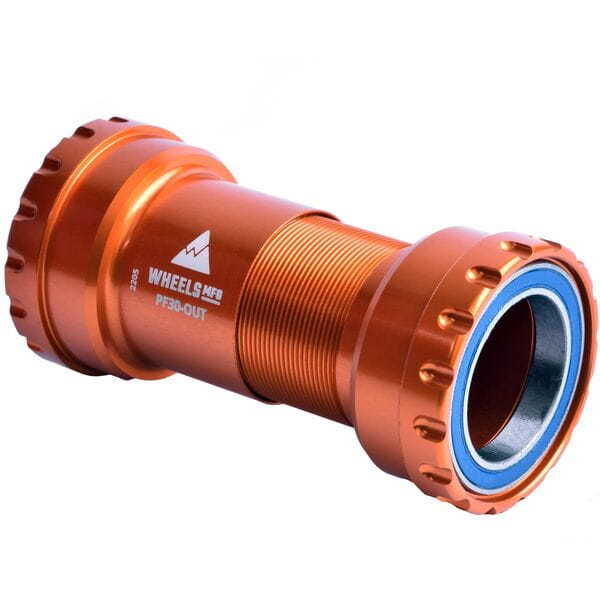 Wheels Manufacturing PF30 Threaded ABEC-3 Bearings For 30mm Cranks - Orange click to zoom image