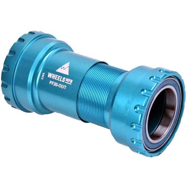 Wheels Manufacturing PF30 Threaded ABEC-3 Bearings For 30mm Cranks - Teal click to zoom image