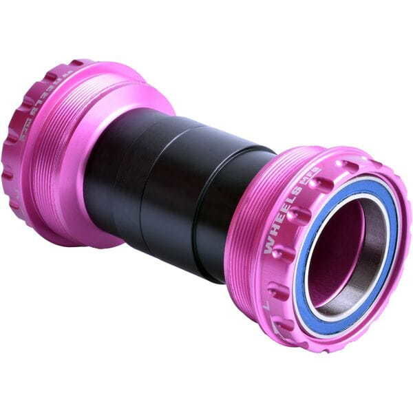 Wheels Manufacturing T47 Outboard Angular Contact Bearings For 30mm Cranks - Pink click to zoom image