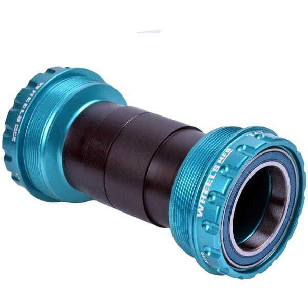 Wheels Manufacturing T47 Outboard Angular Contact Bearings For 30mm Cranks - Teal click to zoom image