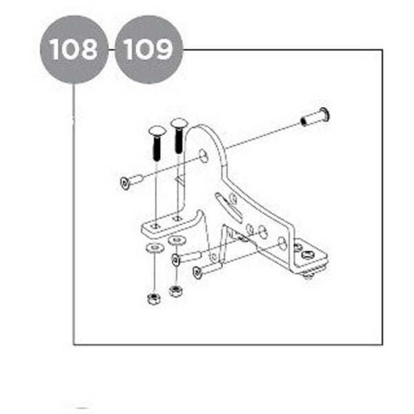 Thule Left suspension assembly - Cross and Lite 17-X click to zoom image