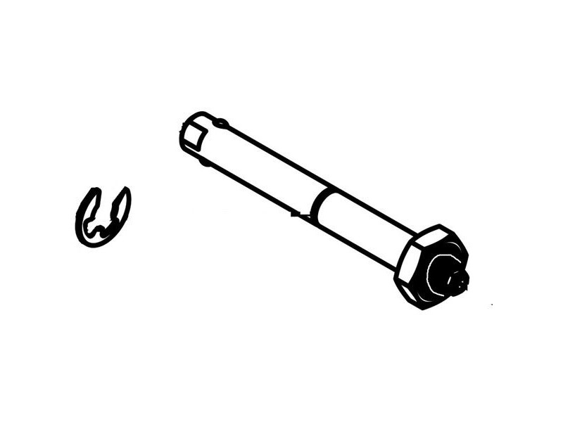Thule Clevis wheel Axle with Circlip click to zoom image