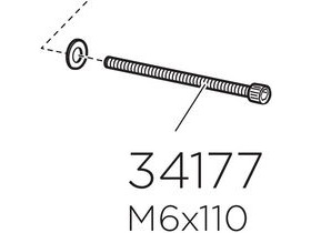 Thule 34177 Screw MC 6S M6 x 110 mm