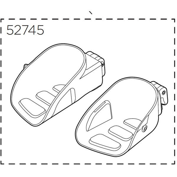 Thule Yepp Maxi Footrests, left and right click to zoom image