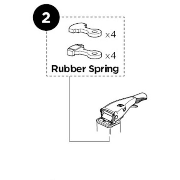 Thule 54185 Rubber Spring Sparepart Kit click to zoom image