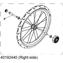 Thule Right Hand Wheel Assembly for Cross and Lite 17-X