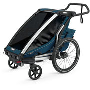 Thule Chariot Cross 1 U.K. certified child carrier with cycling and strolling kit click to zoom image