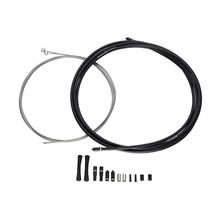 Sram Slickwire MTB Brake Cable Kit 5mm (1x 1350mm, 1x 2350mm 1.5mm Coated Cables, 5mm Kevlar® Reinforced Compression-free Housing, Ferrules, End Caps, Frame Protectors) Black
