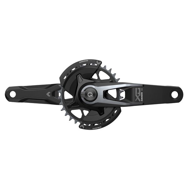 Sram Crankset Powermeter X0 Eagle Spindle Q174 55mm Chainline Dub MTB Wide Black 2-guards 32t T-type (Bb Not Included) Black click to zoom image