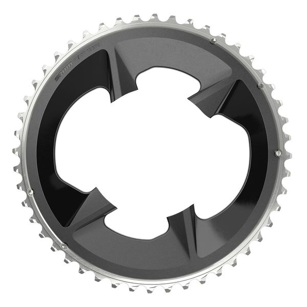 Sram Rival Axs Chain Ring Road 107bbd 2x12 Black With Cover Plate: Black click to zoom image
