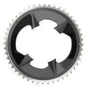 Sram Rival Axs Chain Ring Road 107bbd 2x12 Black With Cover Plate: Black 