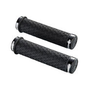Sram Dh Silicone Locking Grips Black With Double Clamps and End Plugs 
