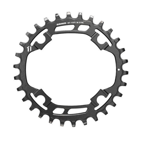 Sram Chain Ring X-sync 44t 11 Speed Apex1 Asymmetric 110bcd Alumblack Bb30 Or Gxp 11 Spd 44t click to zoom image