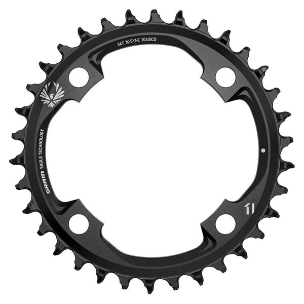 Sram Chain Ring X-sync 2 34t 104 Bcd Steel Eagle Black: Black 34t click to zoom image