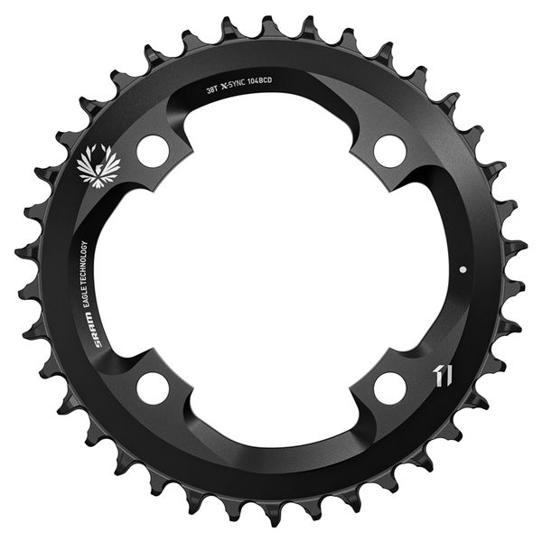 Sram Chain Ring X-sync 2 38t 104 Bcd Steel Eagle Black: Black 38t click to zoom image