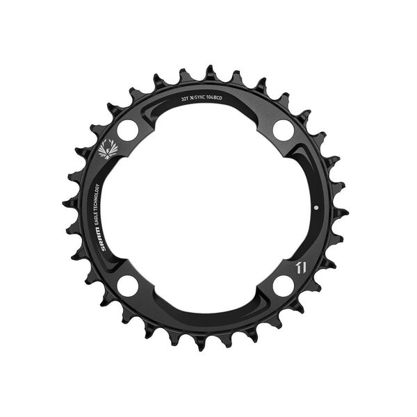 Sram Chain Ring X-sync 2 94 Bcd Alum Eagle Black Light Powered Emtb Black 32t 94bcd click to zoom image