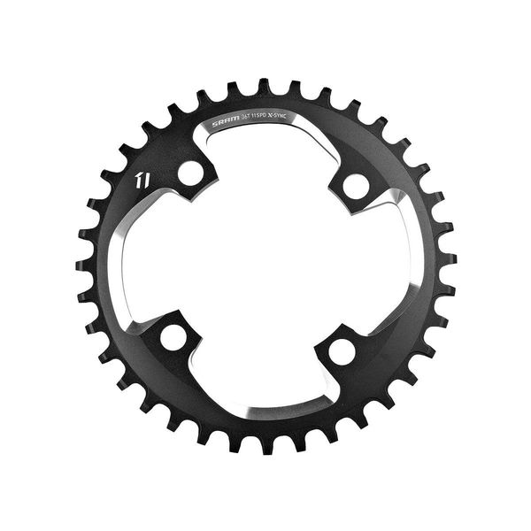 Sram Chain Ring X-sync 40t 11 Speed Apex1 Asymmetric 110bcd Alumblack Bb30 Or Gxp 11spd 40t click to zoom image