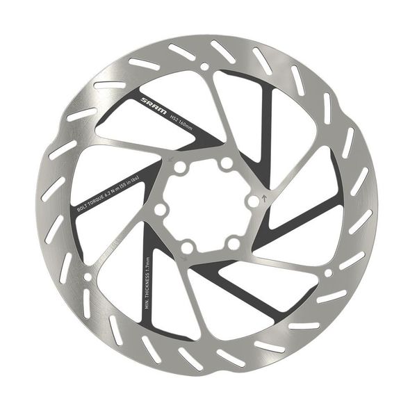 Sram Rotor - Hs2 6-bolt (Includes Steel Rotor Bolts) Rounded 220mm click to zoom image