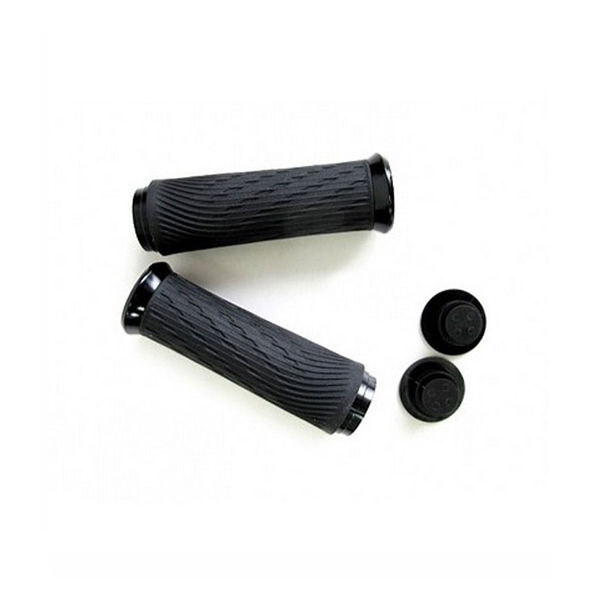Sram Locking Grips For Grip Shift Full Length 122mm With Black Clamps And End Plug click to zoom image