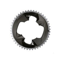 Sram Chain Ring Road 107bcd 2x12 Force With Cover Plate: Polar Grey