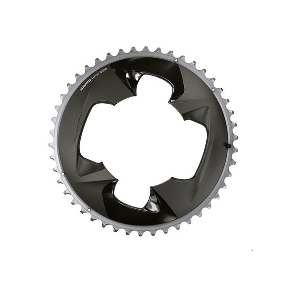 Sram Chain Ring Road 107bcd 2x12 Force With Cover Plate: Polar Grey click to zoom image