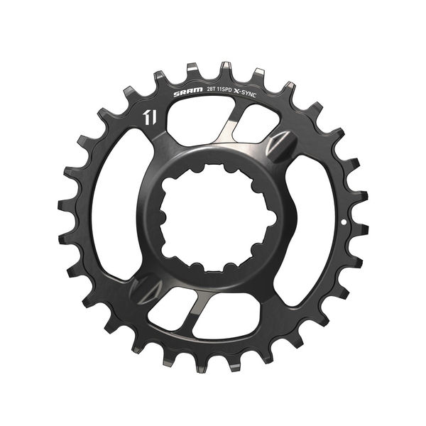 Sram Chain Ring X-sync 28t Direct Mount 3mm Offset Boost Alum 11 Speed - Boost Drivetrain Only Black 11spd 28t click to zoom image