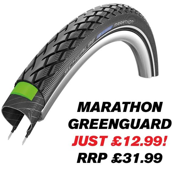 Schwalbe Marathon Greenguard 16x1.75 Black/Refl click to zoom image
