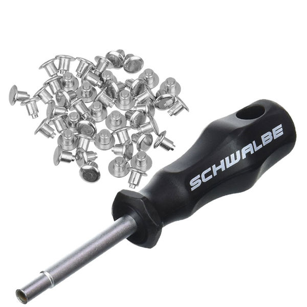 Schwalbe 50 Steel Spikes + Tool click to zoom image