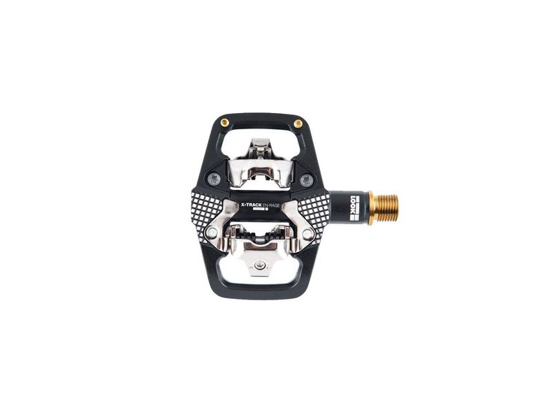 Look X-track En-rage Plus Ti MTB Pedals With Cleats: Black/Gold click to zoom image