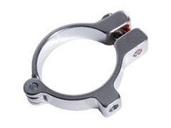 DMR Hinged Clamp 31.8mm Silver  click to zoom image