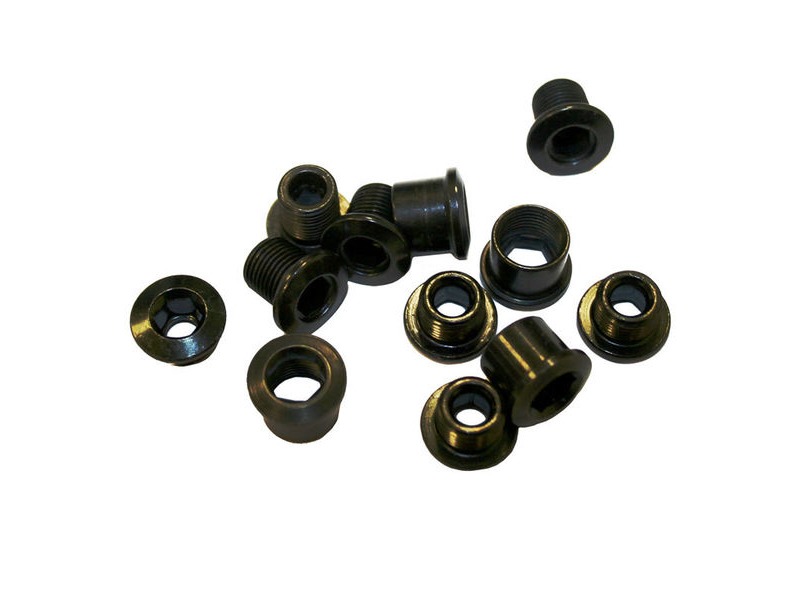Truvativ Chainring Bolt Kit 4 Arm for Double w/RockGuard Long Steel Black click to zoom image