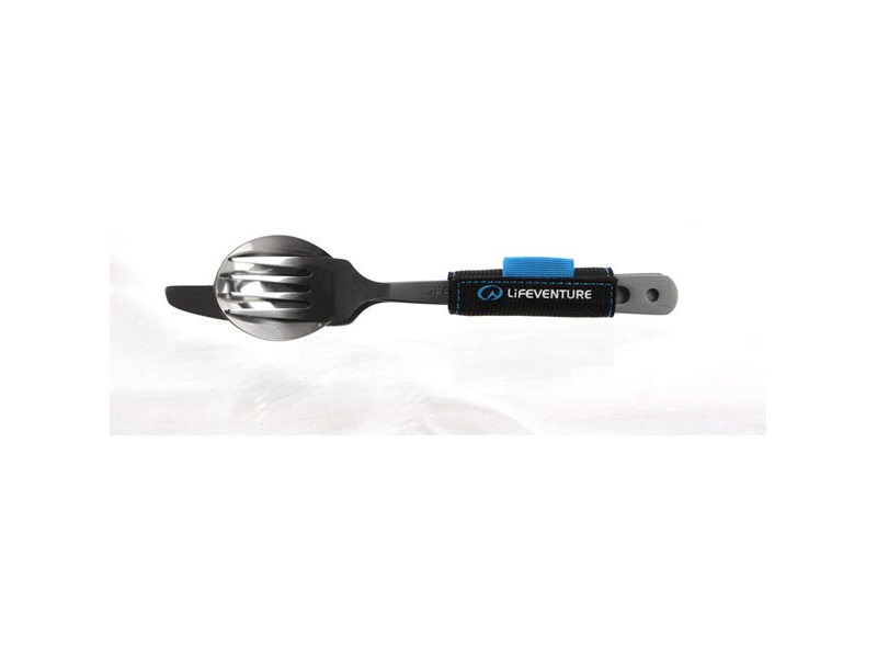 Lifeventure Knife Fork Spoon Set Titanium click to zoom image