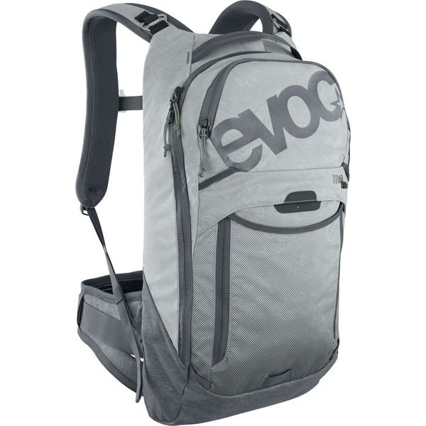 Evoc Trail Pro Protector Backpack 10l 2023: Stone/Carbon Grey click to zoom image