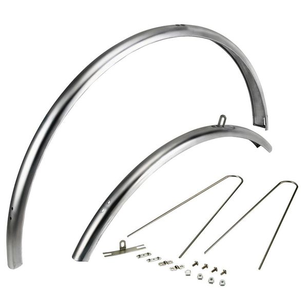 Dia-Compe ENE Mudguards Silver Pair click to zoom image