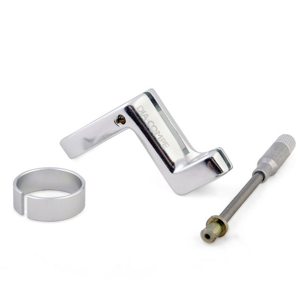 Dia-Compe Clamp-On Brake Hanger Clamp On type alloy brake hanger with 45mm flexible pipe, ic shims for 25.4mm click to zoom image