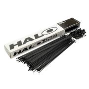 Halo Black Anti-Scratch Double Butted Stainless Steel 14/15/14g with Black Nipples 166mm 