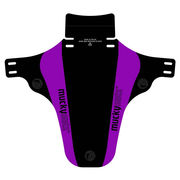 Mucky Nutz Face Fender v2 Front - Superlight , Flexible, Fits to Front fork Front Black/Purple  click to zoom image